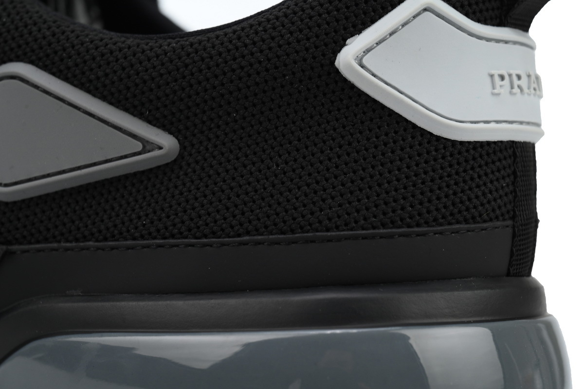 Prada Cloudbust Velcro Sneakers Black White