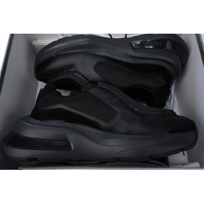 Prada Collision Technical Fabric Sneakers Black 02