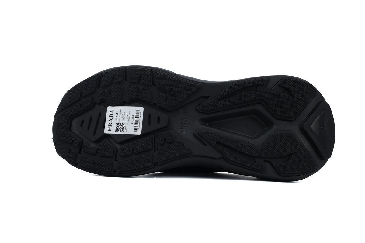 Prada Collision Technical Fabric Sneakers Black
