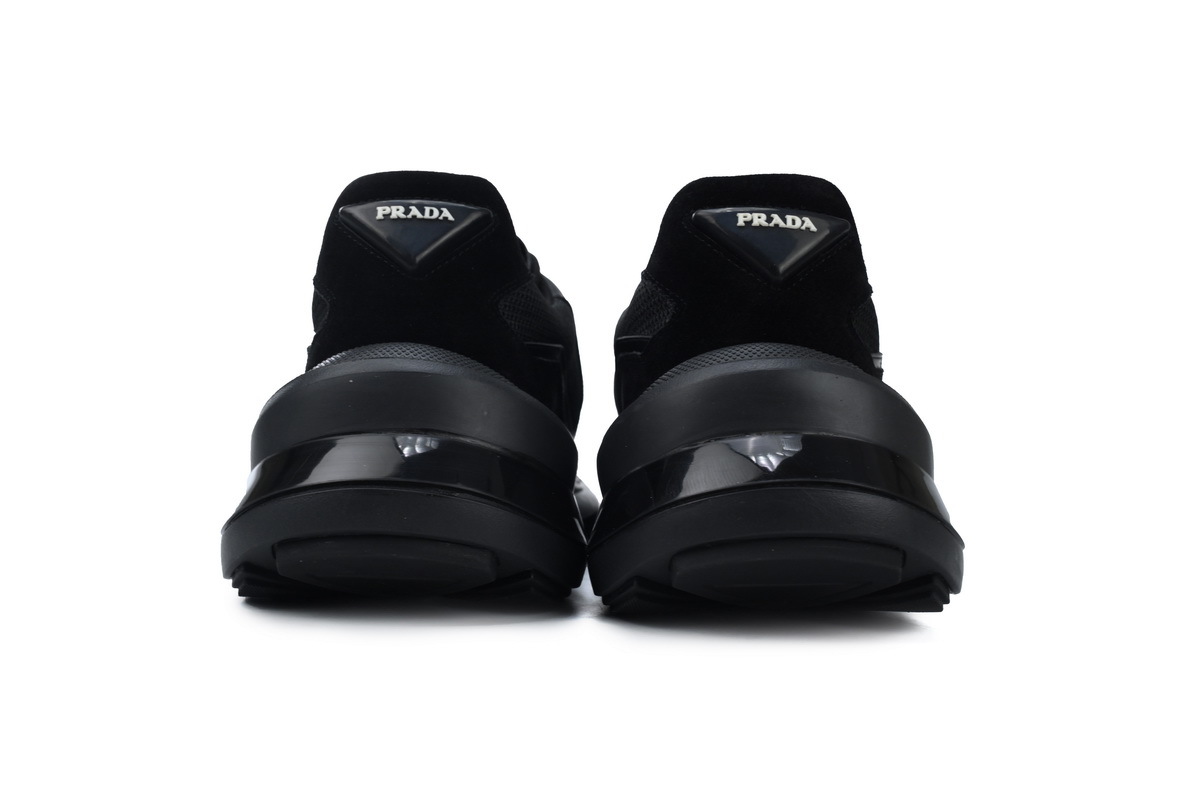 Prada Collision Technical Fabric Sneakers Black