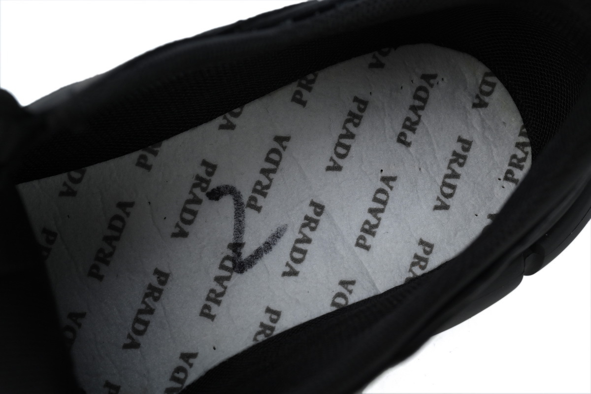 Prada Segment Neoprene and Rubber Sneakers Black Red