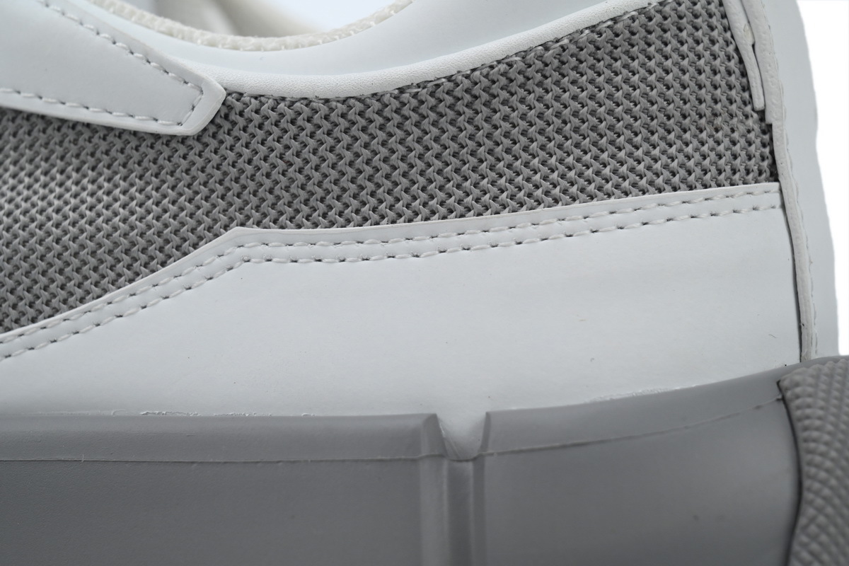 Prada Segment Neoprene and Rubber Sneakers Gray White