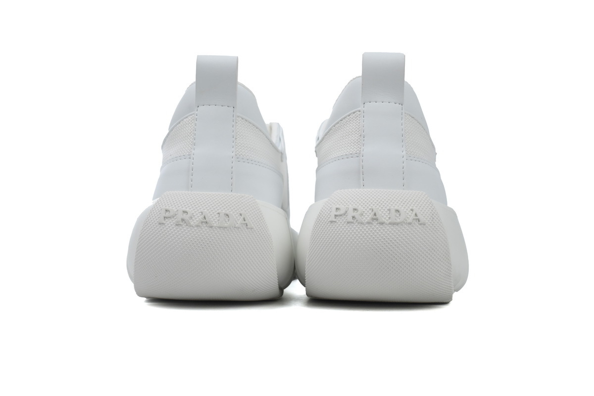Prada Segment Neoprene and Rubber Sneakers White