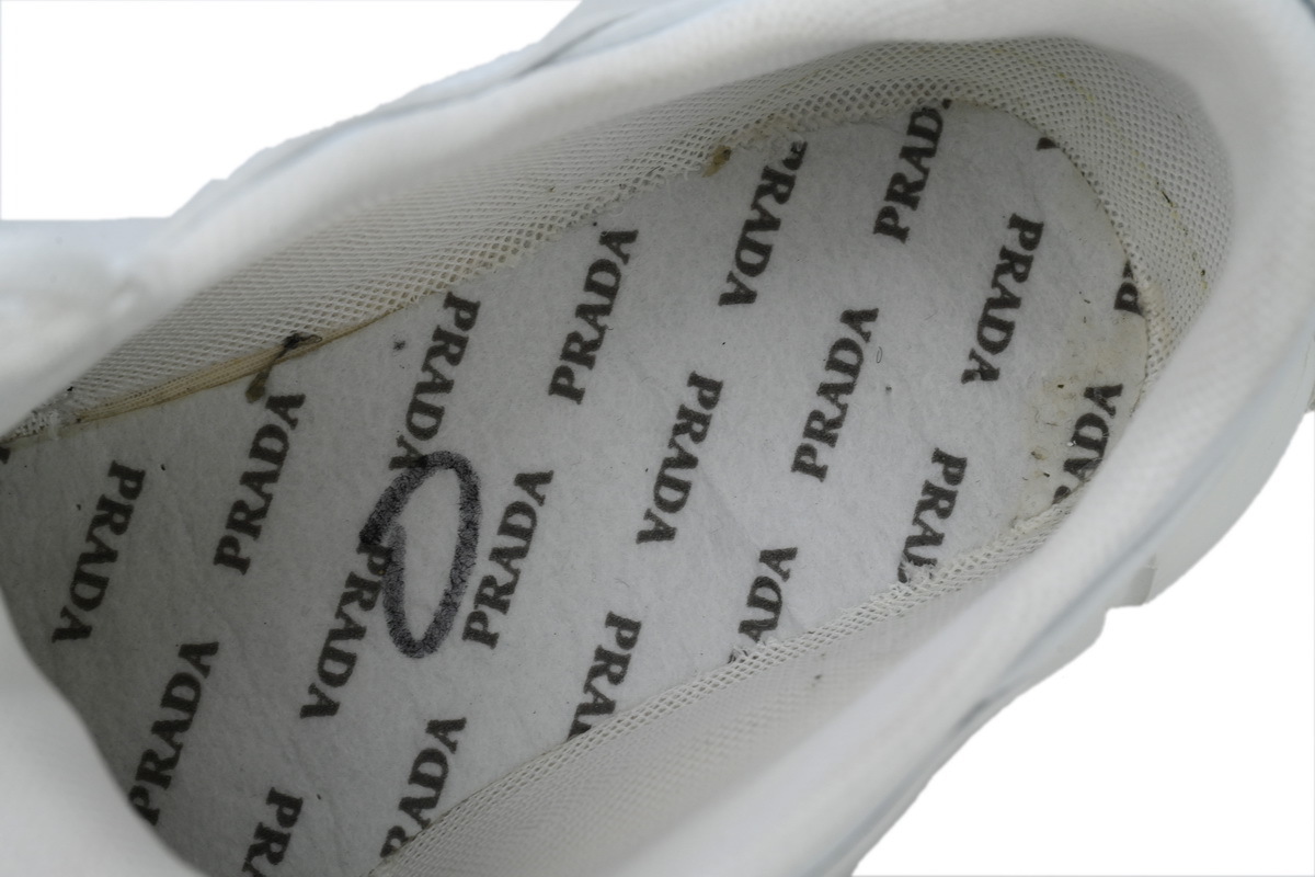 Prada Segment Neoprene and Rubber Sneakers White