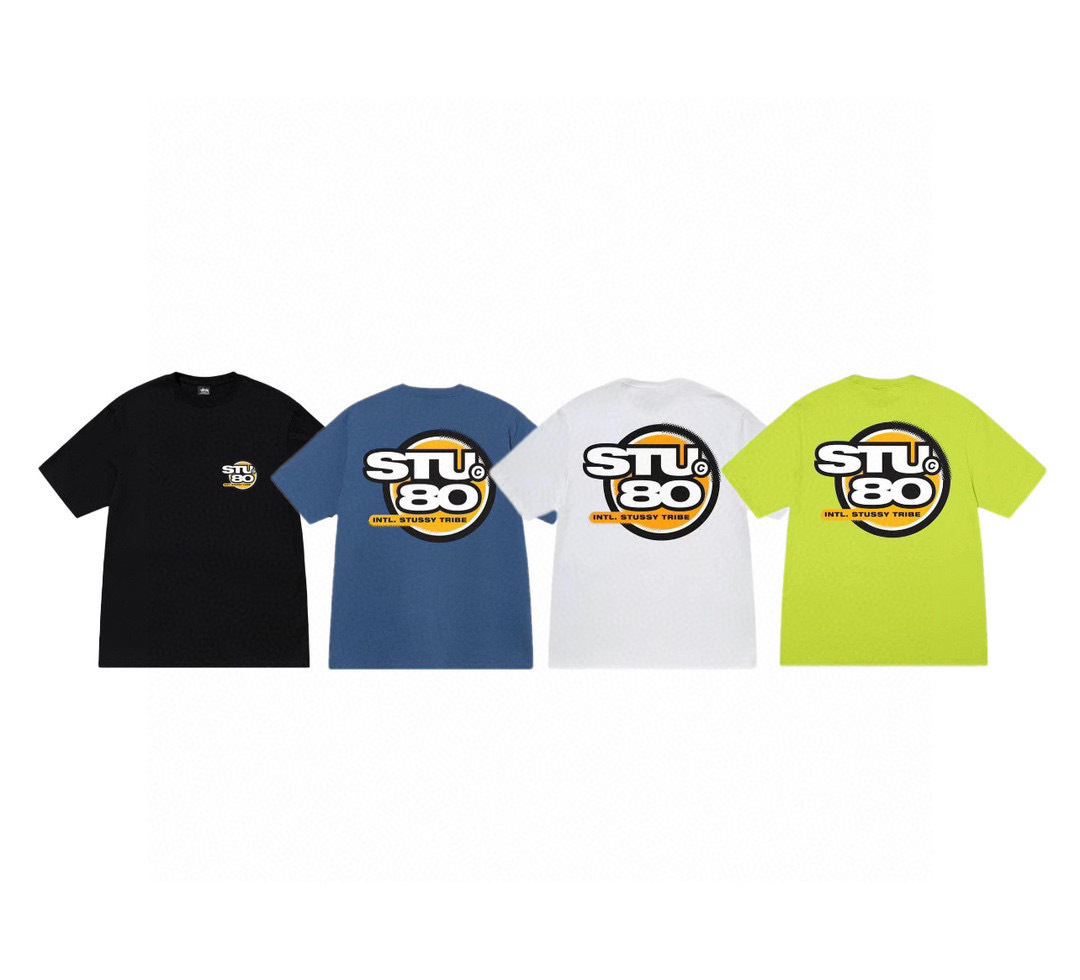 Stussy 80 Circular Badge T-Shirt