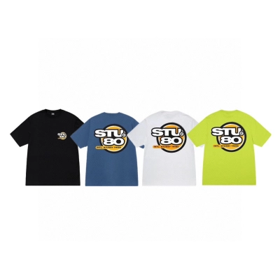 Stussy 80 Circular Badge T-Shirt 01