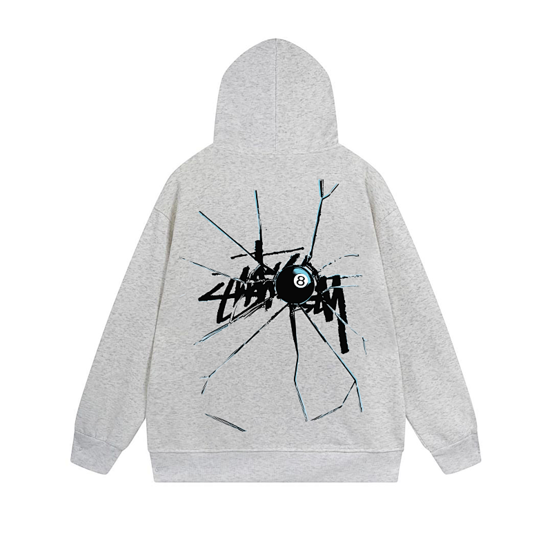 Stussy Abstract Line Figure Full-Zip Hoodie