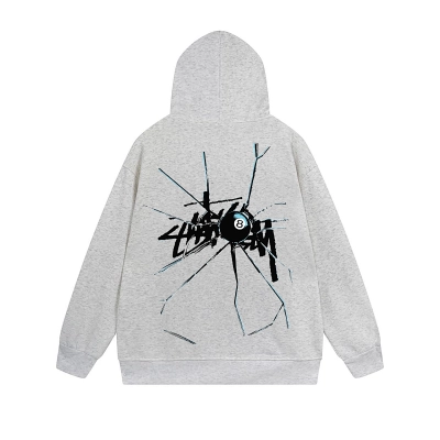 Stussy Abstract Line Figure Full-Zip Hoodie 02