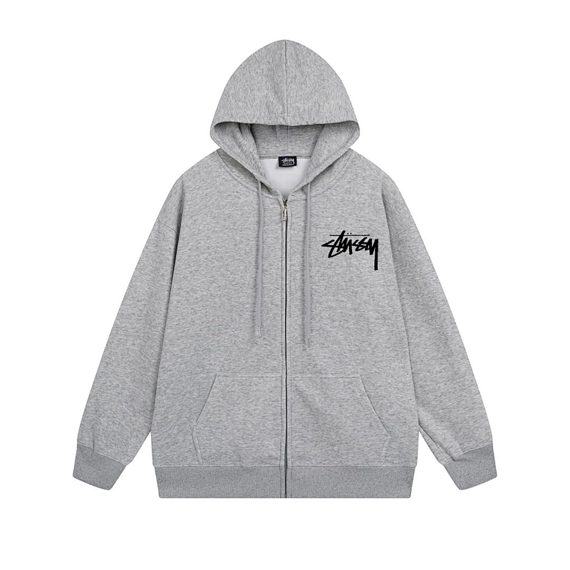 Stussy Abstract Line Figure Full-Zip Hoodie