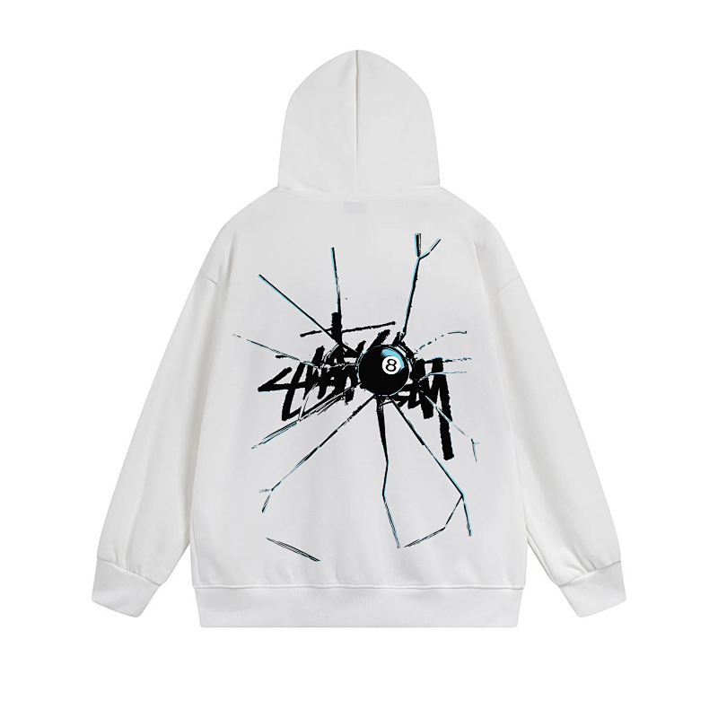 Stussy Abstract Line Figure Full-Zip Hoodie