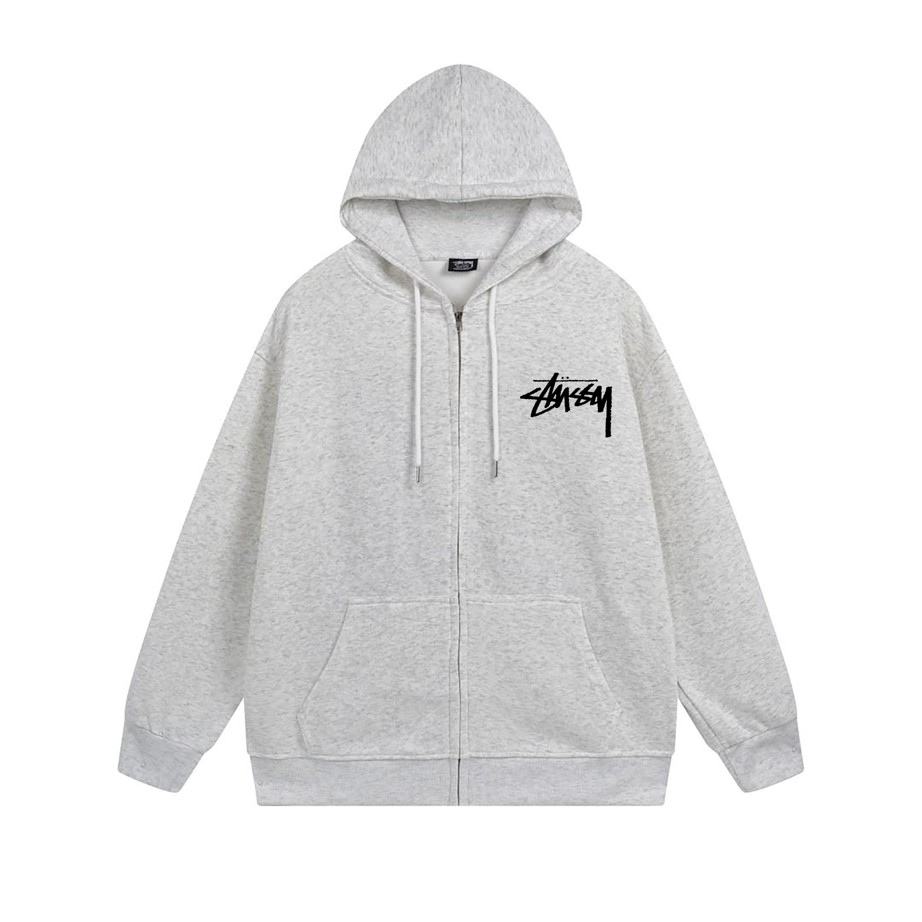 Stussy Abstract Line Figure Full-Zip Hoodie