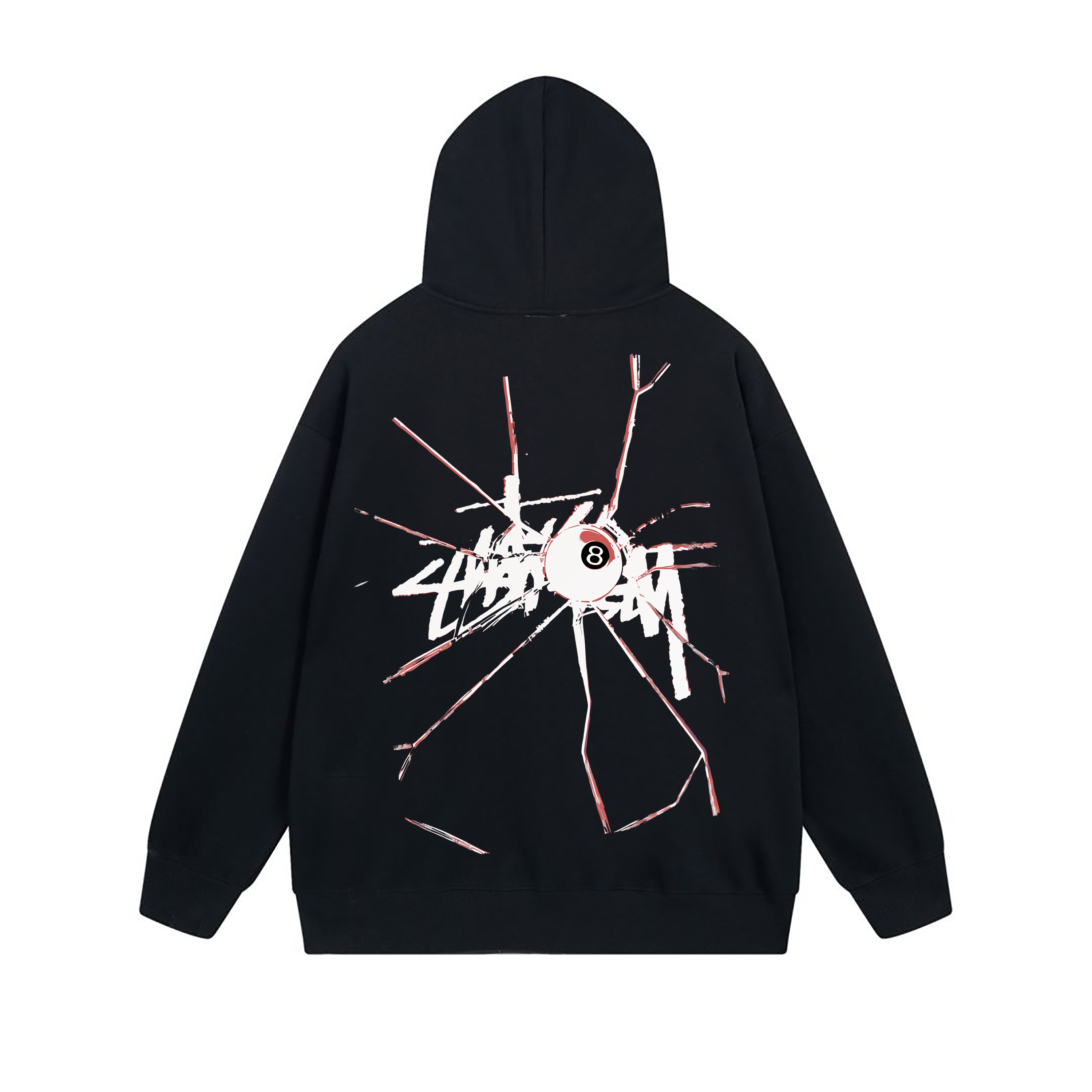 Stussy Abstract Line Figure Full-Zip Hoodie
