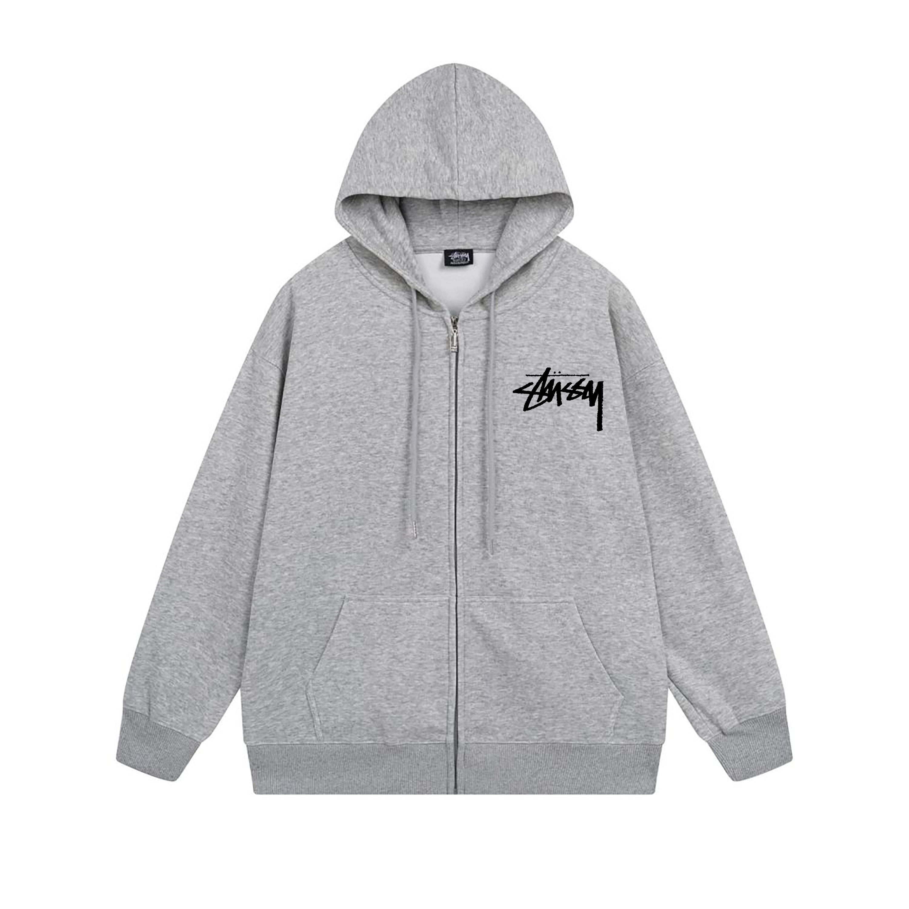 Stussy Abstract Line Figure Full-Zip Hoodie