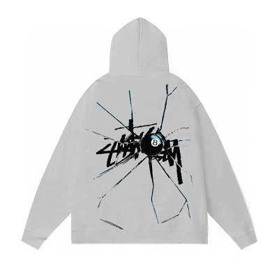 Stussy Abstract Spider Web Pullover Hoodie 02
