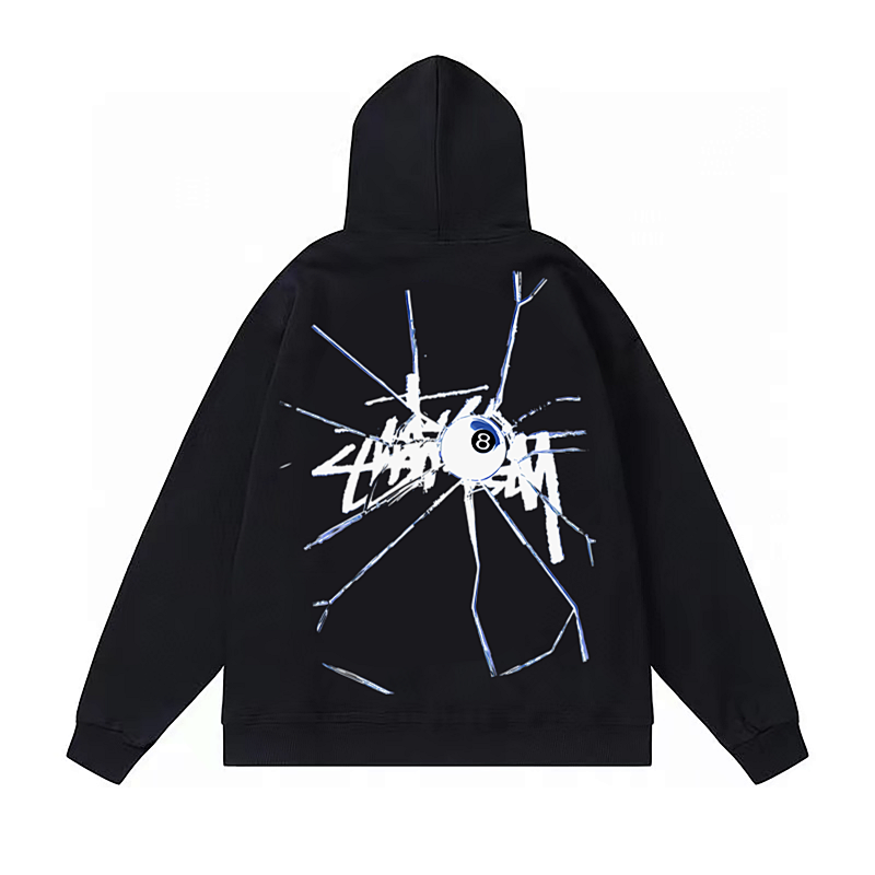 Stussy Abstract Spider Web Pullover Hoodie