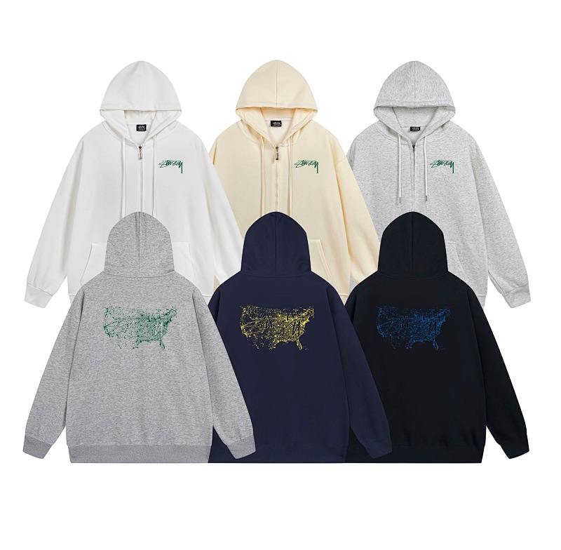 Stussy Abstract Winged Animal Full-Zip Hoodie