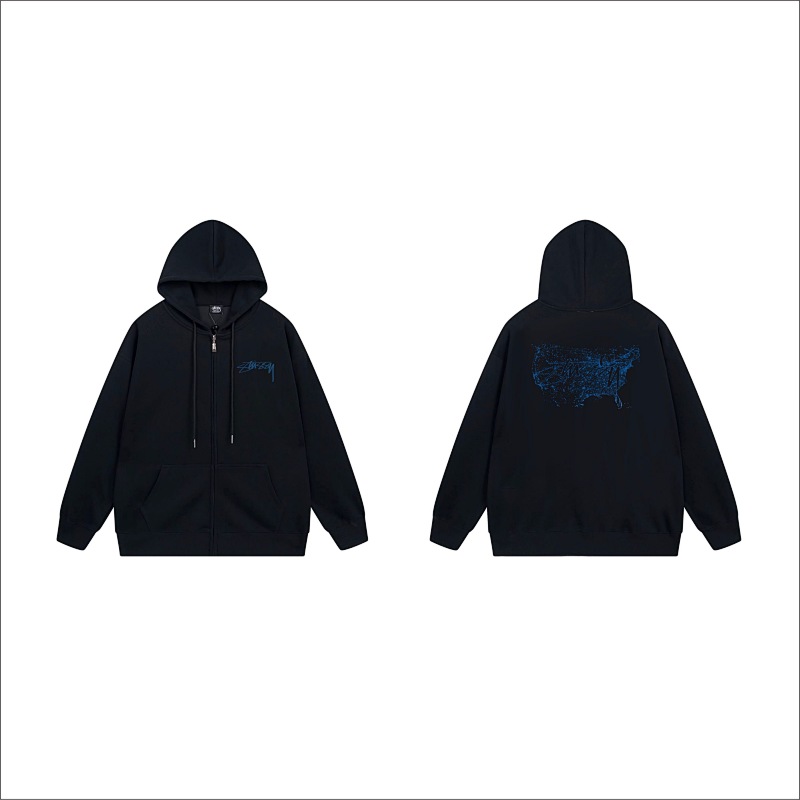 Stussy Abstract Winged Animal Full-Zip Hoodie