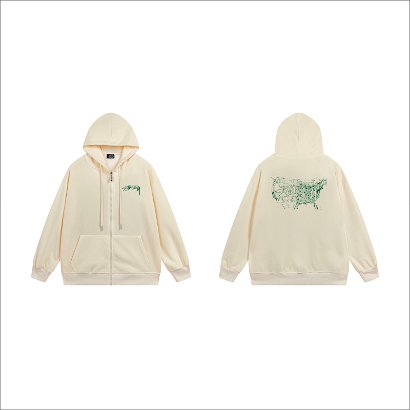 Stussy Abstract Winged Animal Full-Zip Hoodie