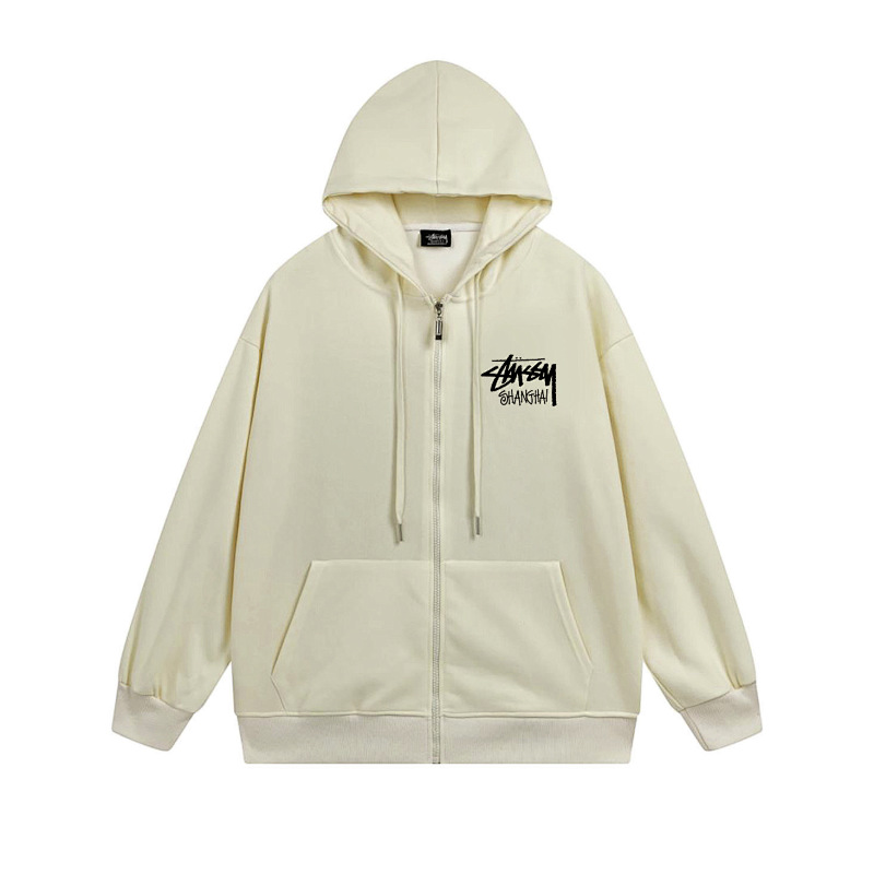 Stussy Allover Mini Icon Grid Full-Zip Hoodie