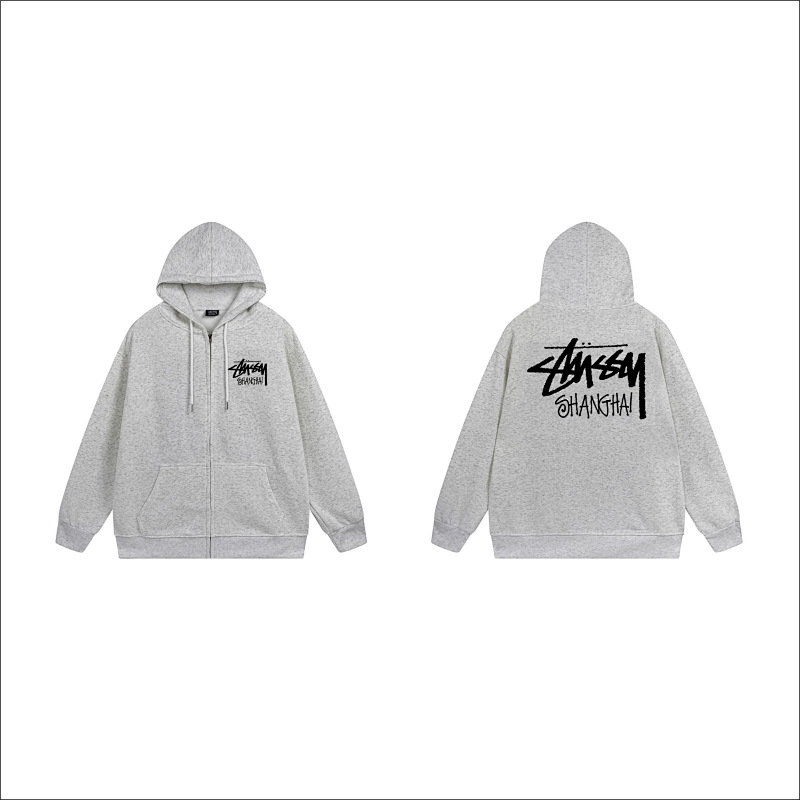 Stussy Allover Mini Icon Grid Full-Zip Hoodie