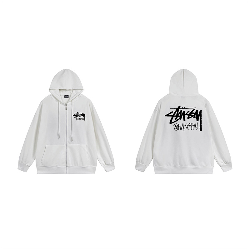 Stussy Allover Mini Icon Grid Full-Zip Hoodie