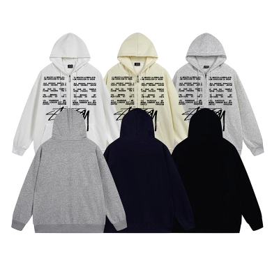 Stussy Back Text Manifesto Full-Zip Hoodie 01