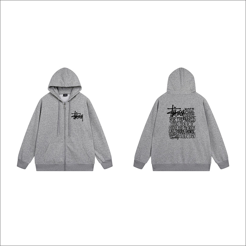 Stussy Barbed Wire Square Full-Zip Hoodie
