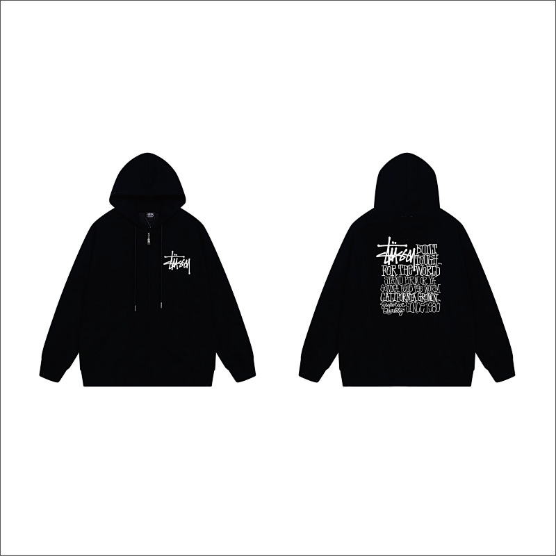 Stussy Barbed Wire Square Full-Zip Hoodie