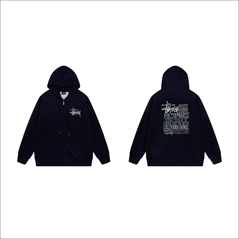 Stussy Barbed Wire Square Full-Zip Hoodie