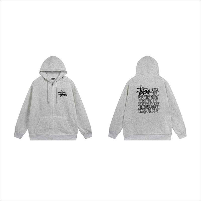 Stussy Barbed Wire Square Full-Zip Hoodie