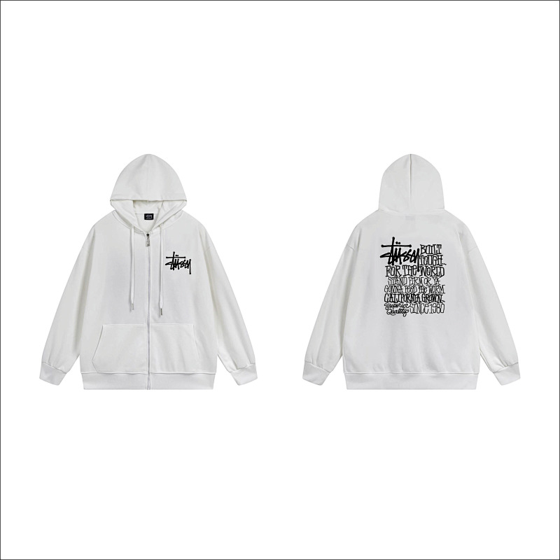 Stussy Barbed Wire Square Full-Zip Hoodie