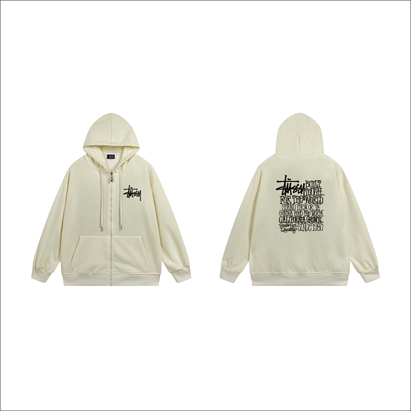 Stussy Barbed Wire Square Full-Zip Hoodie