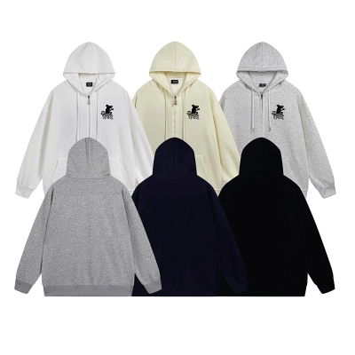 Stussy Blackletter Crest Graphic Full-Zip Hoodie 01