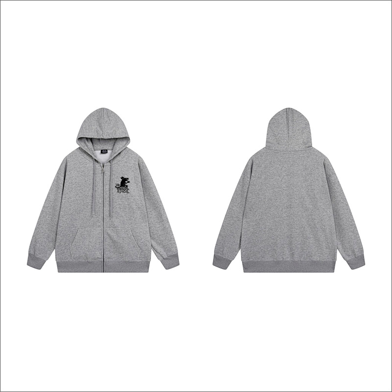 Stussy Blackletter Crest Graphic Full-Zip Hoodie