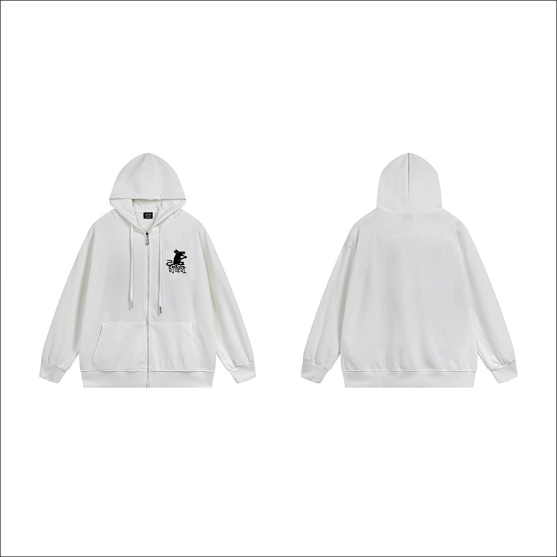 Stussy Blackletter Crest Graphic Full-Zip Hoodie