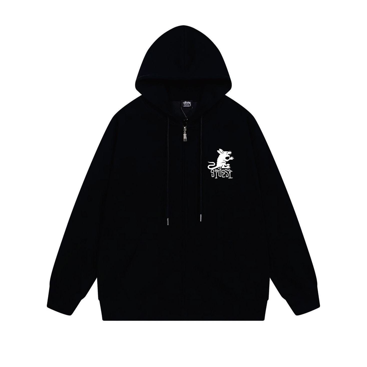 Stussy Blackletter Crest Graphic Full-Zip Hoodie