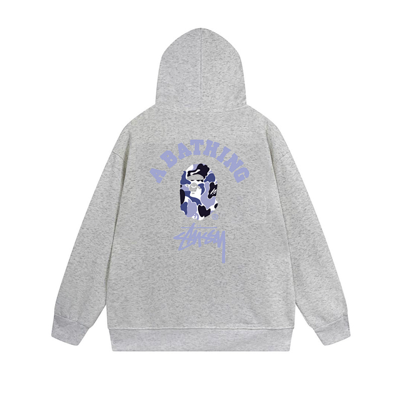 Stussy Blue Arch Portrait Full-Zip Hoodie