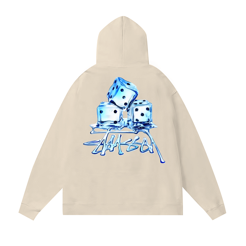 Stussy Blue Dice Collage Pullover Hoodie