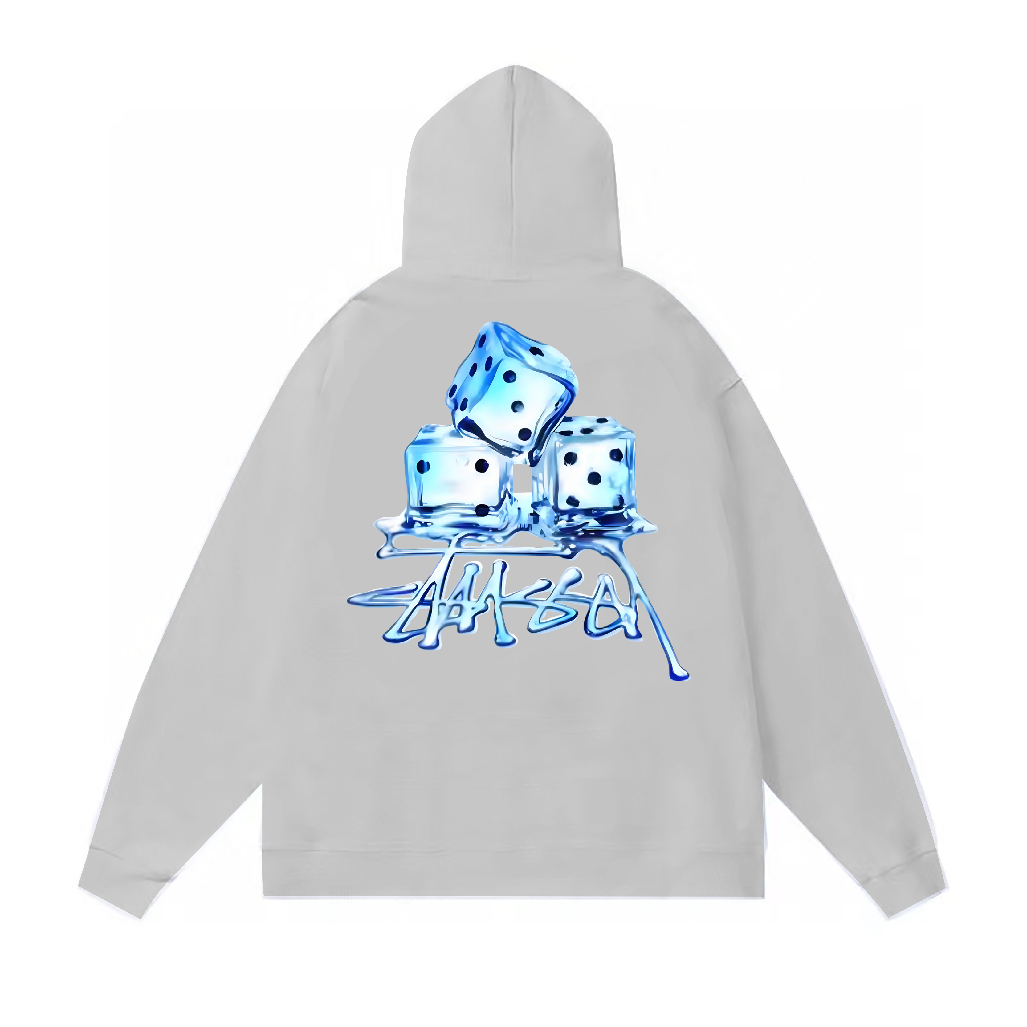 Stussy Blue Dice Collage Pullover Hoodie