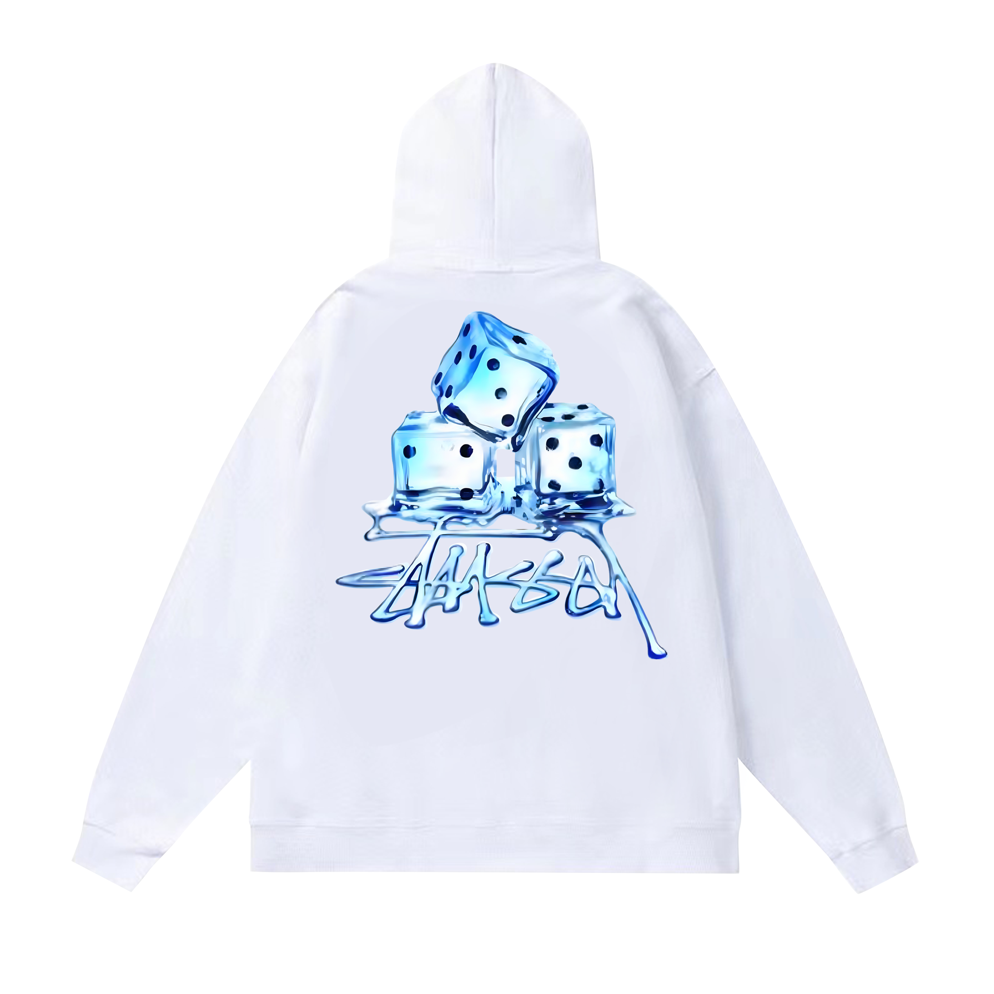 Stussy Blue Dice Collage Pullover Hoodie