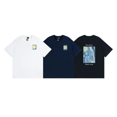Stussy Blue Framed Artwork T-Shirt 01