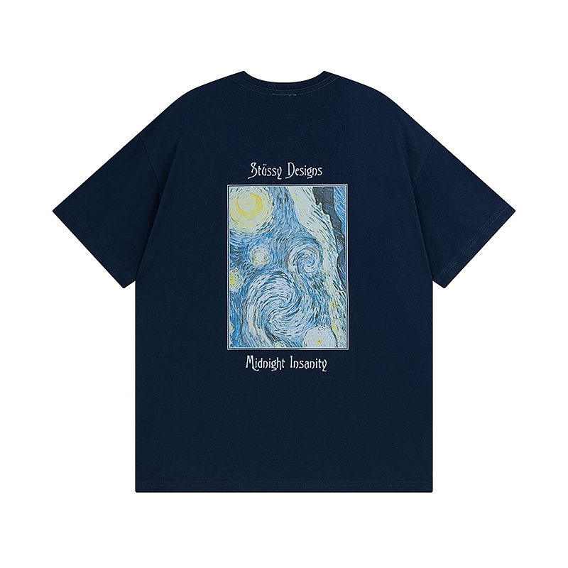 Stussy Blue Framed Artwork T-Shirt