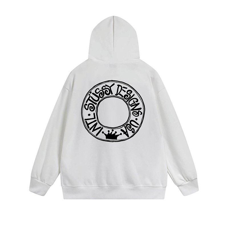 Stussy Blue Planet Orb Full-Zip Hoodie