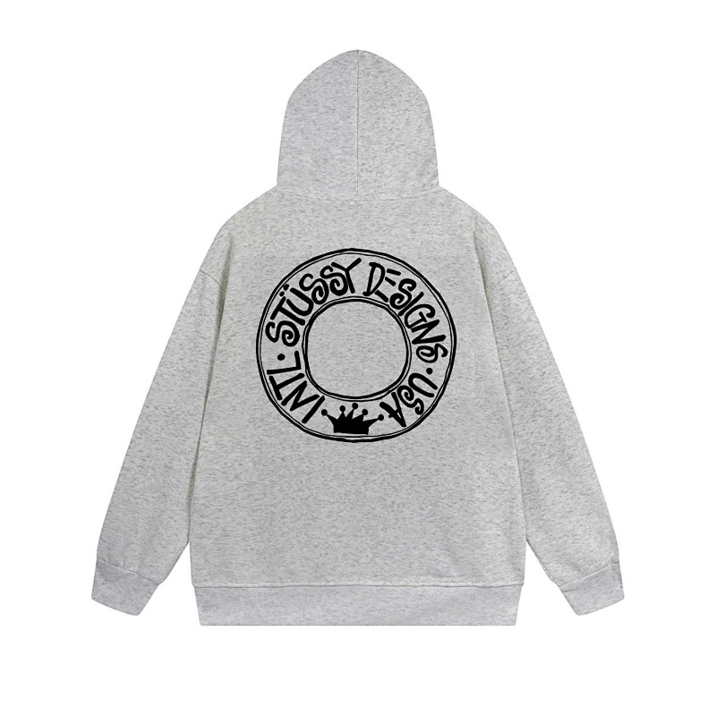 Stussy Blue Planet Orb Full-Zip Hoodie