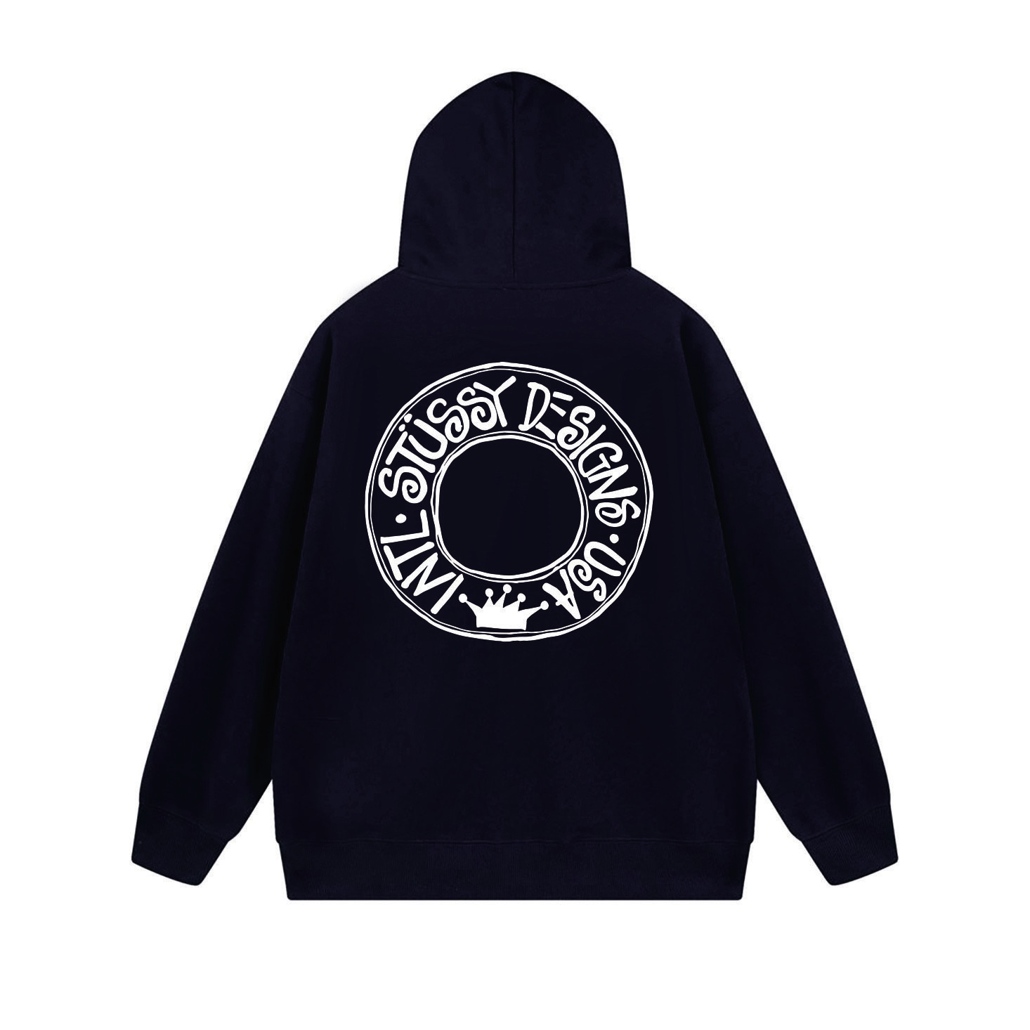 Stussy Blue Planet Orb Full-Zip Hoodie