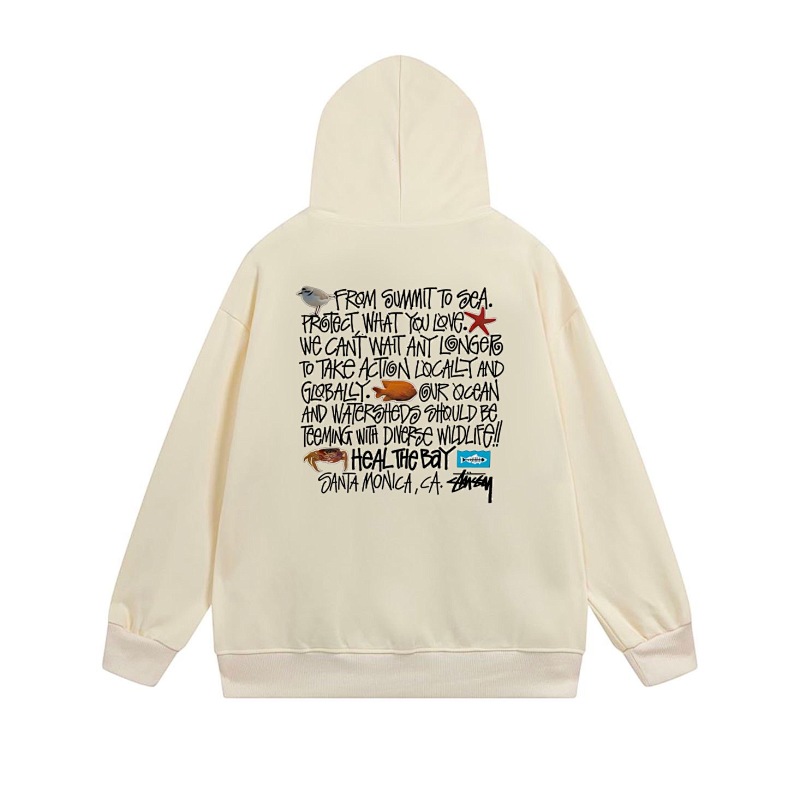 Stussy Blueprint Text Grid Full-Zip Hoodie