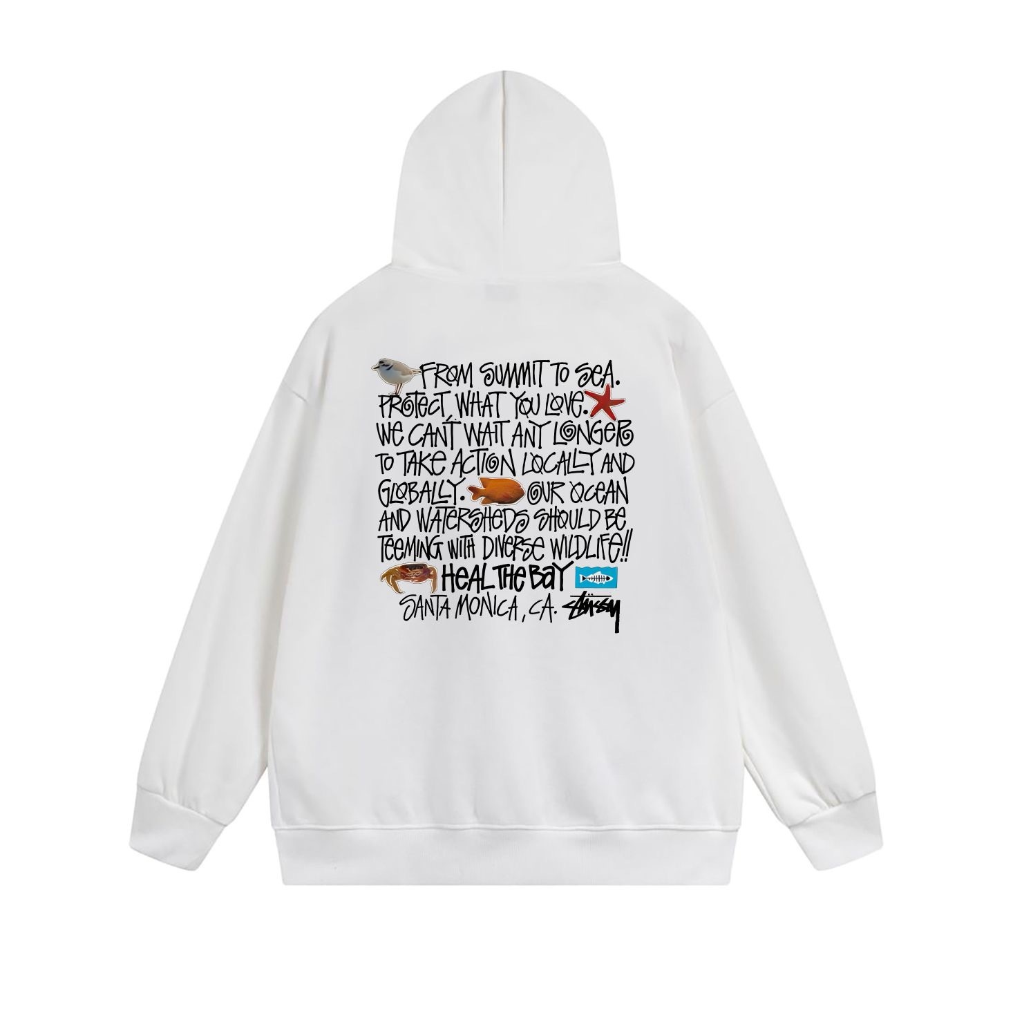 Stussy Blueprint Text Grid Full-Zip Hoodie