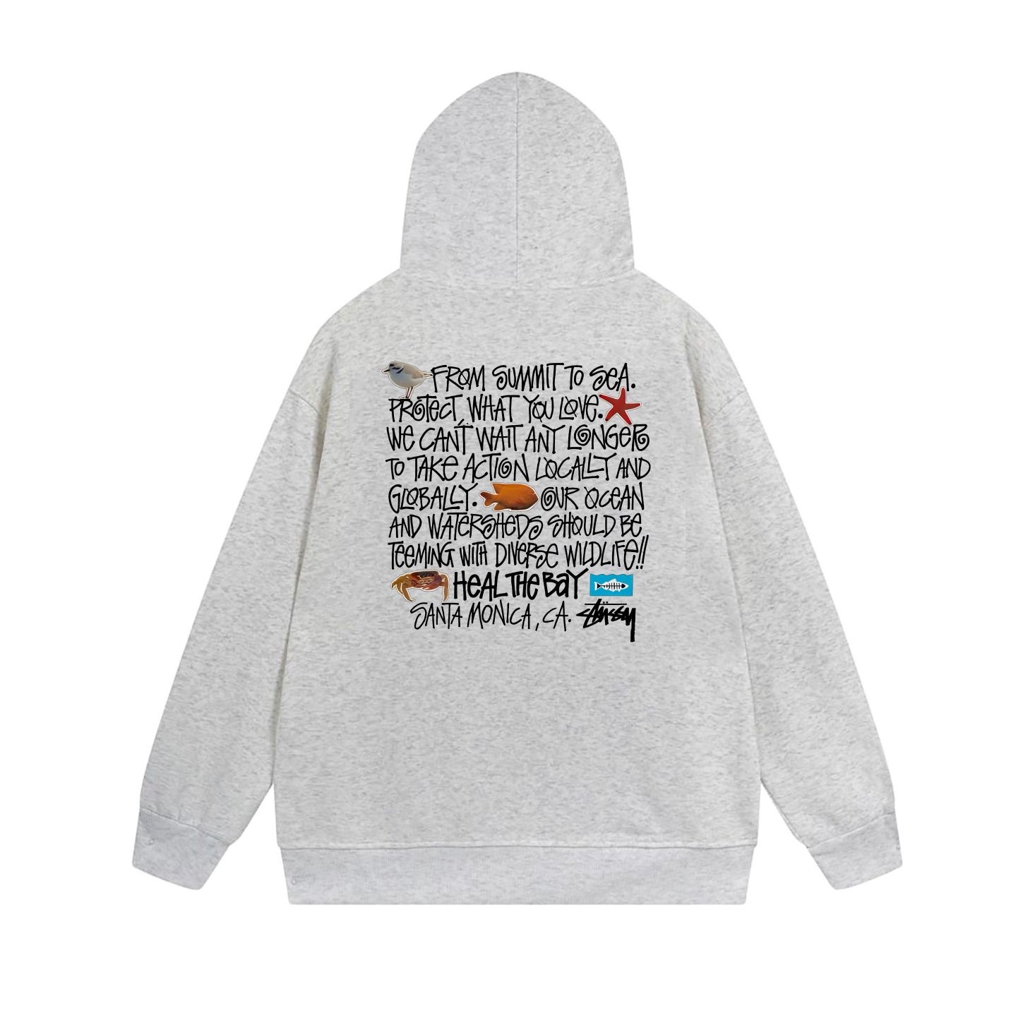 Stussy Blueprint Text Grid Full-Zip Hoodie