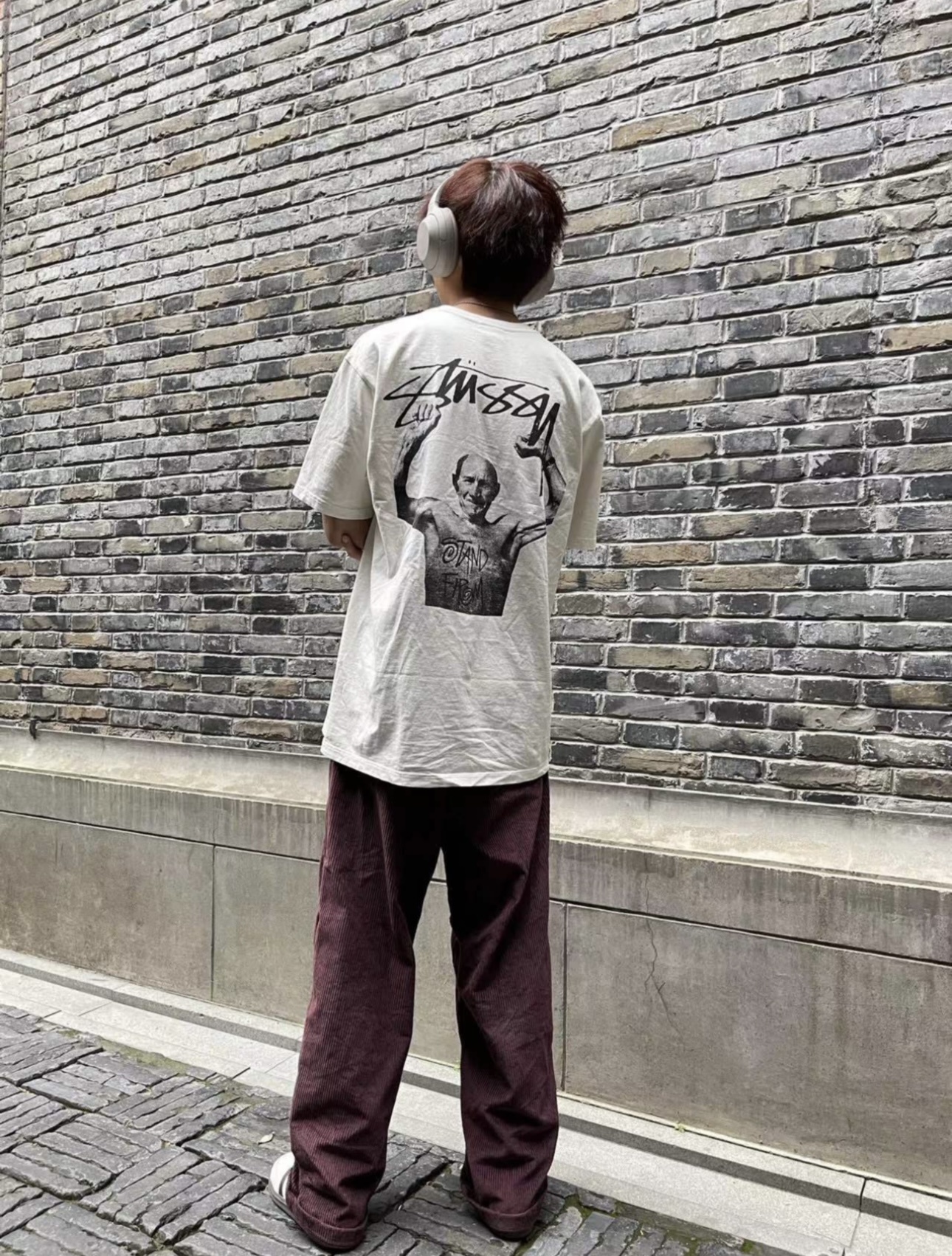 Stussy Bodybuilder Flex Portrait T-Shirt
