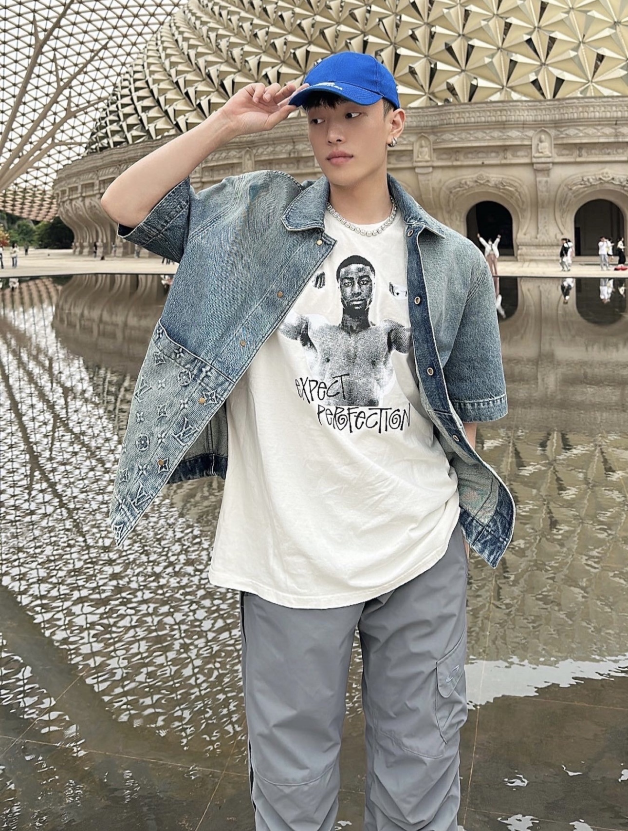 Stussy Bodybuilder Flex Portrait T-Shirt